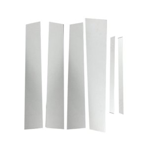 Buick Encore Pillar Trims - Omac - S.Steel - Gloss Silver - 2013-2022 Buick Encore Pillar Trims - Omac - S.Steel - Gloss Silver - 2013-2022